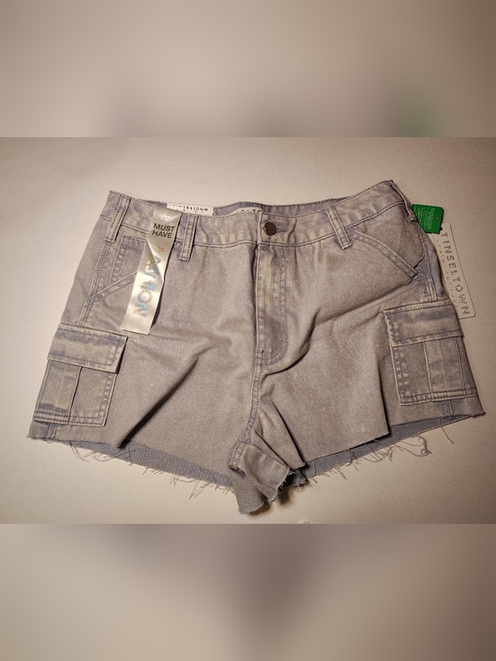 Francesca's Collections Pants - Francesca's Light Blue Frayed Denim Shorts